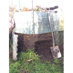 Termokomposteris 2000l eco 100, ištisus metus, atsparus šalčiui, uždaras, žalias