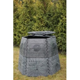 Termokomposts 1050l eco 100, visu gadu, sala izturīgs, slēgts, zaļš