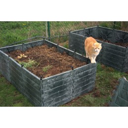 Termokomposteris 1050l eco 100, ištisus metus, atsparus šalčiui, uždaras, žalias