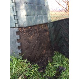 Termokomposteris 450l eco 100, ištisus metus, atsparus šalčiui, uždaras, žalias