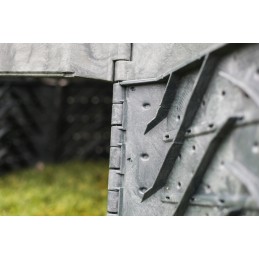 Termokomposteris 450l eco 100, ištisus metus, atsparus šalčiui, uždaras, žalias