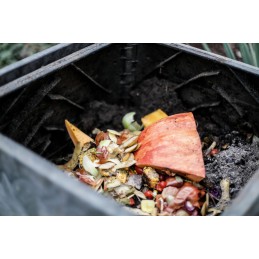 Termokomposteris 450l eco 100, ištisus metus, atsparus šalčiui, uždaras, žalias