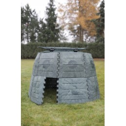Termokomposteris 450l eco 100, ištisus metus, atsparus šalčiui, uždaras, žalias