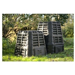 Plastikinis sodo komposteris, juodas, 1000 l