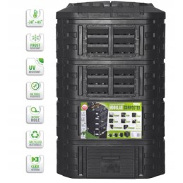 Patrol multi kompostētājs 1120l melns