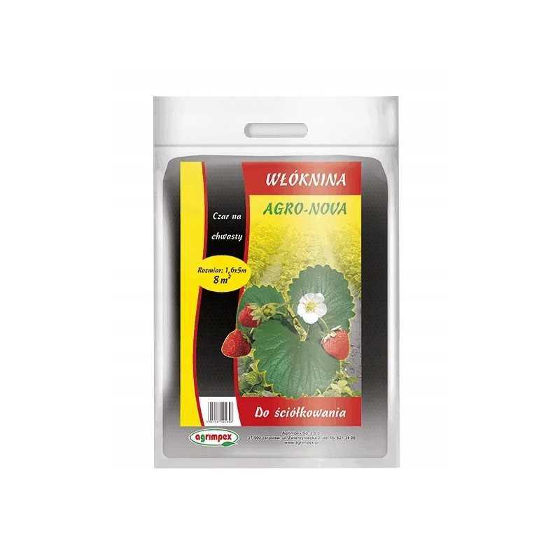 agro-nova agrotekstilė, mulčiavimas nuo piktžolių, 1,6 x 5 m, juodas