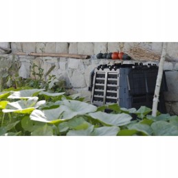 Plastikinis sodo komposteris, juodas, 1000 l