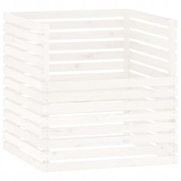 Composter, white, 100x100x102 cm, solid pine wood