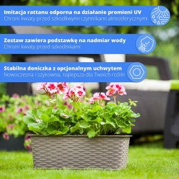 Balkona puķu pods parūpēsies par jūsu ziediem