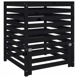 Vidaxl kompostētājs melns 82 5x82 5x99 5 cm priedes masīvkoks