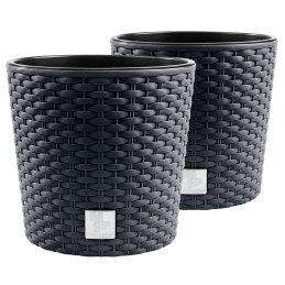 2x vazonų sodintuvas rato drtus400l rotango imitacija