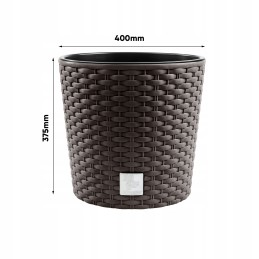 2x flowerpot rato drtus400l imitation rattan