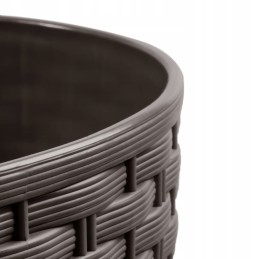 2x flowerpot rato drtus400l imitation rattan