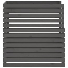 Vidaxl kompostētājs pelēks 100x100x102 cm priedes masīvkoks 822194