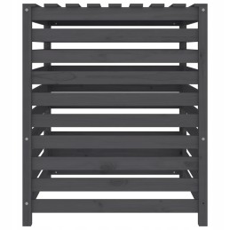Gray composter 82 5x82 5x99 5 cm solid pine wood