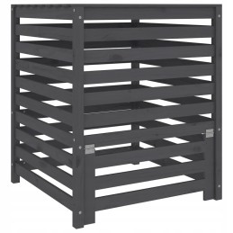 Gray composter 82 5x82 5x99 5 cm solid pine wood
