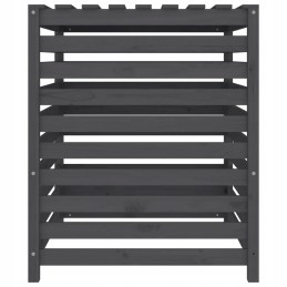 Gray composter 82 5x82 5x99 5 cm solid pine wood