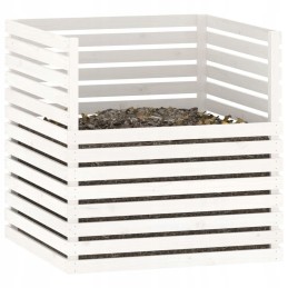 Composter white 100x100x102cm pine wood