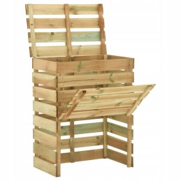 Slat composters 3 pcs, 80x50x100 cm, impregnated pine