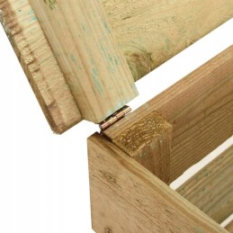 Slat composters 3 pcs, 80x50x100 cm, impregnated pine
