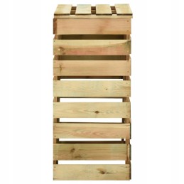 Slat composters 3 pcs, 80x50x100 cm, impregnated pine