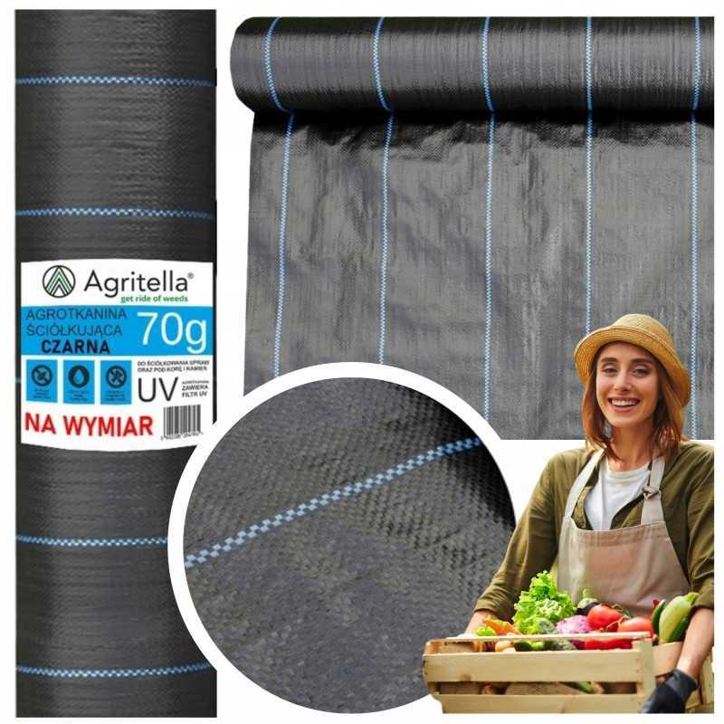 ✨ Agritella nuo piktžolių mulčiavimo agromedžiaga, dydis: 1,1x10 metrų, 70g