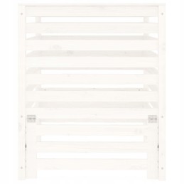 Baltas komposteris 82 5x82 5x99 5 cm medžio masyvo