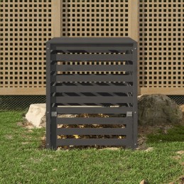 Composter gray 82 5x82 5x99 5 cm solid wood