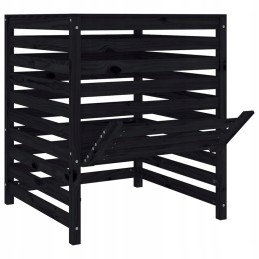 Composter black 82 5x82 5x99 5 cm solid wood