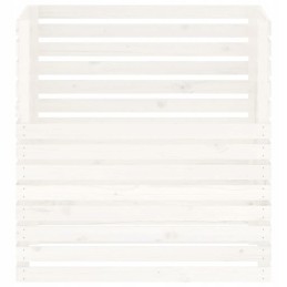 Balts kompostētājs 100x100x102 cm masīvkoka