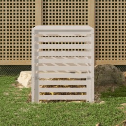 Composter white 82 5x82 5x99 5 cm solid wood