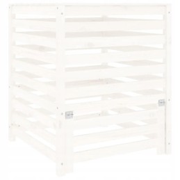 Composter white 82 5x82 5x99 5 cm solid wood