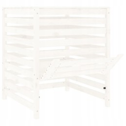 Composter white 82 5x82 5x99 5 cm solid wood