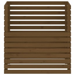 Vidaxl medus kompostētājs brūns 100x100x102 cm priedes masīvkoks