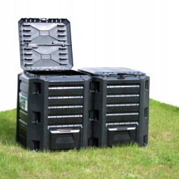 Dārza kompostētājs melns 1200 l