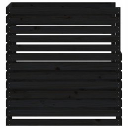 Black composter 100x100x102 cm solid pine wood