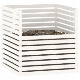 Composter white 100x100x102cm pine wood