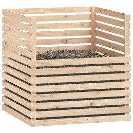 Composter 100x100x102 cm solid pine wood