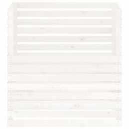 White composter 100x100x102 cm solid wood s