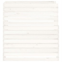 White composter 100x100x102 cm solid wood s