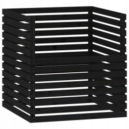 Melns kompostētājs 100x100x102 cm masīvkoka