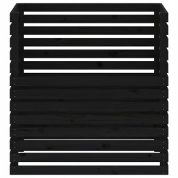 Black composter 100x100x102 cm solid wood