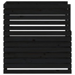 Melns kompostētājs 100x100x102 cm masīvkoka