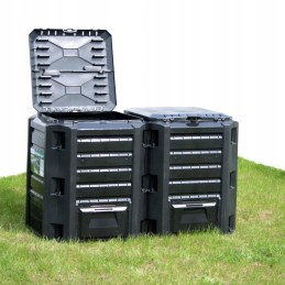 Vidaxl Garden Composter Black 1200 l