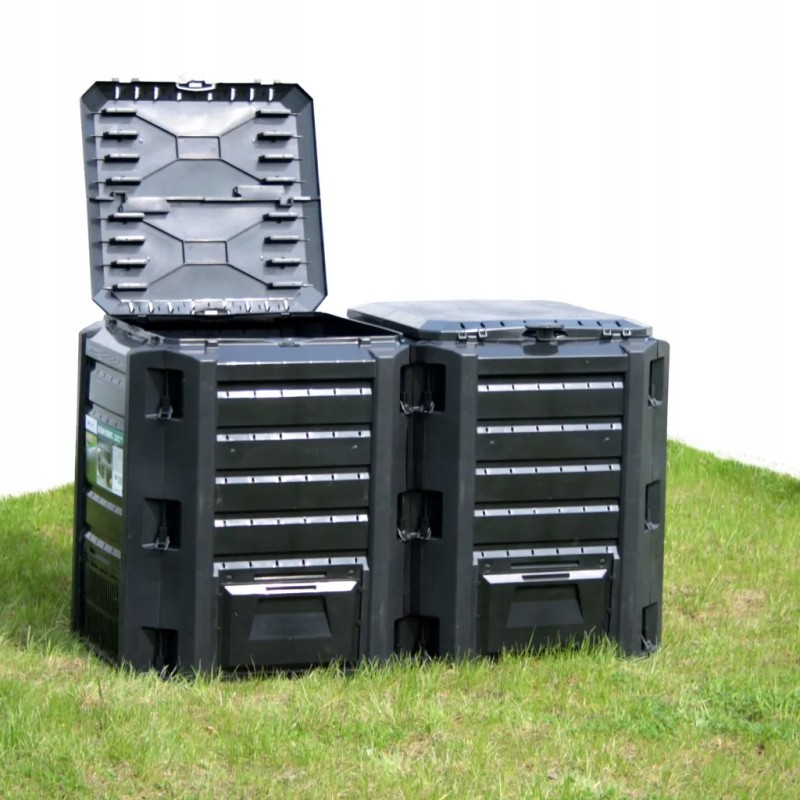 Vidaxl Garden Composter Black 1200 l