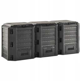Vidaxl aiakomposter must 1200 l