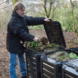 Composter 1200 l 6071483 black