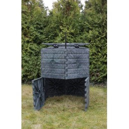 Termokompostētājs 730l eco 100, visu gadu, sala izturīgs, slēgts, zaļš