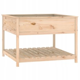 Puķupods ar polku 111 5x111 5x81 cm masīvkoka mērci