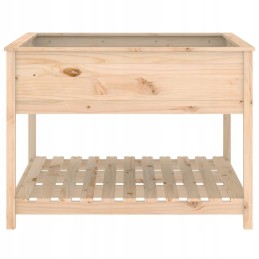 Puķupods ar polku 111 5x111 5x81 cm masīvkoka mērci